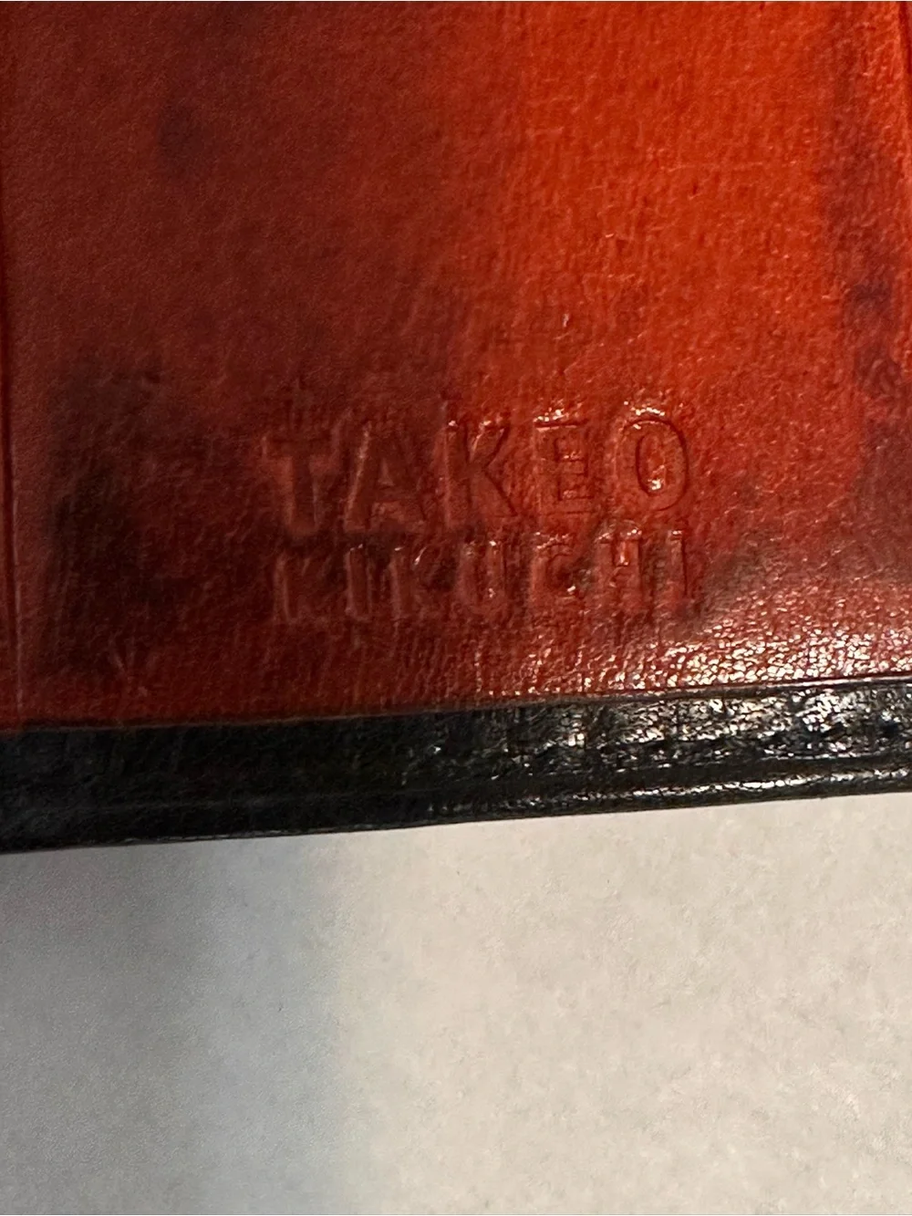 Takeo Japan Black Leather Key & Card Organizer